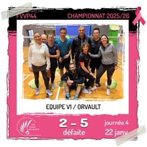 Rencontre J4 de la V1 : Vigneux contre Orvault (défaite)